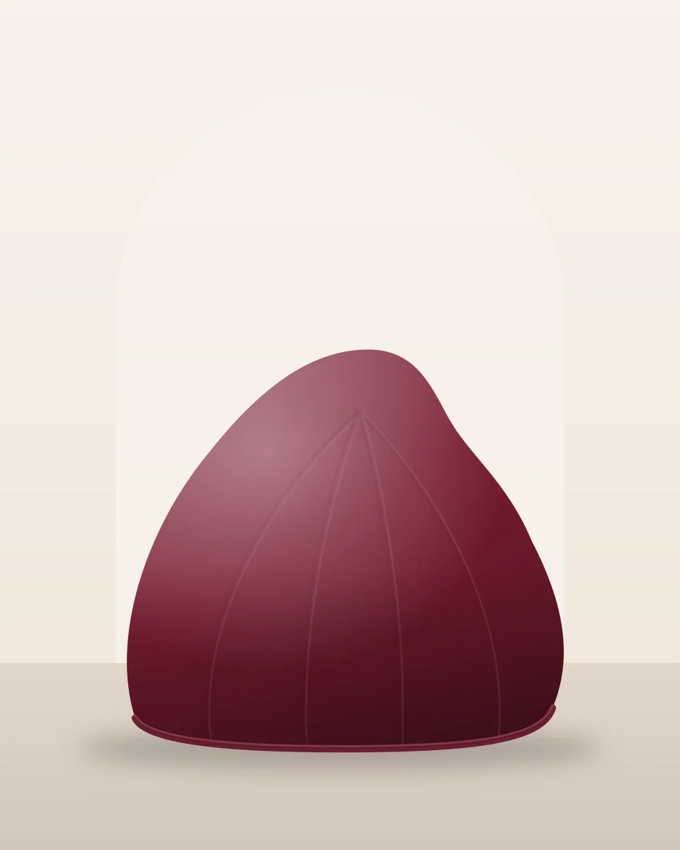 Beanify Classic in Burgundy — Front view